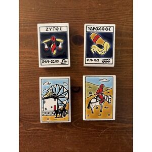 4 Ceramic Magnets From Greece